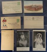 Cigarette Advertising Postcards, 7 cards; Ogden's Order form, Franklyn & Davey Order form, F&J Smith
