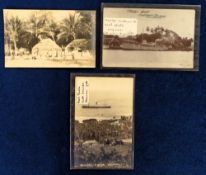 Postcards, Cook Islands, 3 cards to comprise 'Timber Boat Chatham Island', 'Cook Islands Steamer'