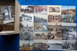 Postcards, a mixed selection of over 500 cards in box including a few French and general Foreign, UK