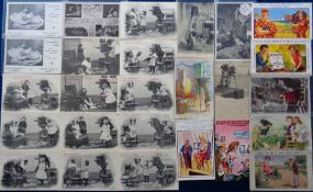 Postcards, Cameras, 70 cards to include anthropomorphic, comic, interior taken by Anthony