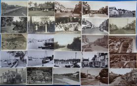 Postcards, a collection of approx. 85 cards of mainly Hampshire coastal towns and villages with RP's