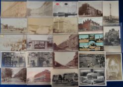 Postcards, Sussex, Hove, 43 cards to include York Road, Aldrington, Walsingham Road, Seafield
