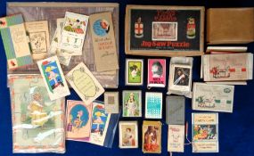 Games and Puzzles, a collection of approx. 45 vintage items to include 15 packs of cards (some