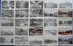 Postcards, Naval and Royal Engineers, approx 120 cards to include Chatham Barracks, RN Barracks