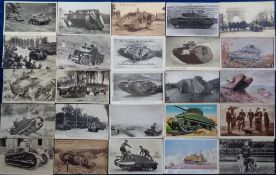 Postcards, Military, a collection of approx. 40 cards with 8 Officials, 10 cards of animals