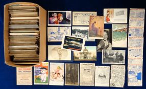 Postcards, Mixed Subjects, approx 550 cards to include UK and foreign topo, rail, comic, religious