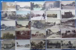 Postcards, Wiltshire, a collection of approx. 70 cards with many RP's including Hallen, South
