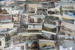 Postcards, Honolulu and Hawaii, 84 cards to include Aloha Nui (Greetings From), flower girls,