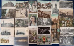 Postcards, Postal History, Postage Instructs and Dues marks, 170+ cards with various printed marks