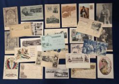 Postcards, Foreign, a mixed foreign selection of 26 cards inc. Salonique with Gruss Aus type (