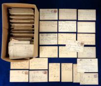 Postcards, Memorandum Cards, 1878-1914, approx 500 cards, all from Scotland from various