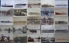 Postcards, Shipping, a mixed selection of mostly RP's of Shipping, including barges, cargo ships and