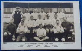 Postcard, Football, Bolton Wanderers, photographic card showing Bolton Wanderers Squad 1904-05
