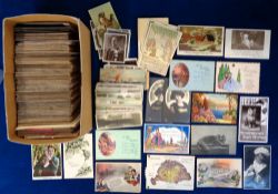 Postcards, Subjects, approx 500 cards to include RPs, printed and artist drawn. Subjects include