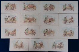 Postcards, Wilhelm Bosch Music, a set of 15 cards for the Barcelona Music Union all featuring a