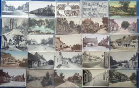 Postcards, Wiltshire, a fine selection of approx. 60 cards with many RP's inc. South Wraxall,
