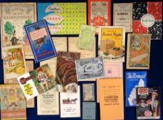 Ephemera, Almanacks, Calendars and Booklets, a collection of 20 items to include price lists, Blue