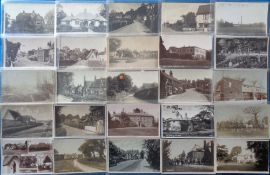 Postcards, Suffolk, a selection of approx. 70 cards including many RP's, The Green Cavandish,