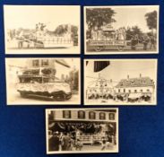 Postcards, USA Contoocook Mills, Hillsborough New Hampshire, 5 cards showing carnival floats and