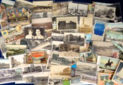 Postcards, USA, approx 100 cards to include Grass Valley Cal., Hurricane Damage Keene New Hampshire,