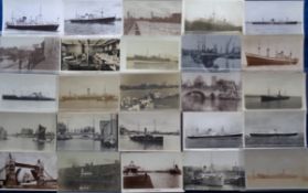 Postcards, Shipping, a mixed selection of mostly RP's of Shipping, including barges, cargo ships and