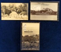 Postcards, Cook Islands, 3 cards to comprise 'Timber Boat Chatham Island', 'Cook Islands Steamer'