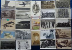 Postcards, Military Aviation and Flyers, a selection of approx 70 cards to include Review of RAF