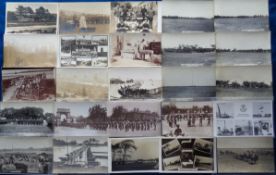 Postcards, Military, Royal Engineers, 60 cards to include Brompton Barracks Bromley (2), Cambridge
