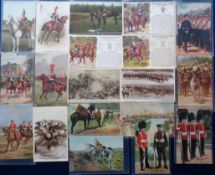 Postcards, Military, Lancers, 19 cards artist drawn and printed to include History and Traditions