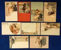 Postcards, Art Nouveau, Tosca, 9 cards u/b (vg)