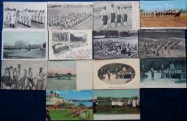 Postcards, Jamaica, 14 cards to include shooting exercises, 2nd WJ Regt on parade, No. 26 WI Band,
