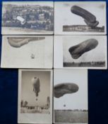Postcards, Observation Balloon, 1916/17 Captain George Reich, 6 cards showing German Observation