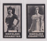 Cigarette cards, Murray's, Actresses 'BLARM' (Pineapple Cigarettes), two cards, La Belle Otero &
