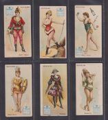 Cigarette cards, USA, Lorillard, Types of the Stage, 'T' size, 16 cards, Ballet (Military), Amazon