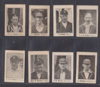 Trade cards, Cricket, Anonymous plain back issue, Handbook ref HZ34, 22 Cricketers all Caption in