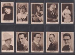 Cigarette cards, B Morris and Sons, Film Stars Series (set, 50 cards) including Harold Lloyd (gd)