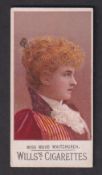 Cigarette card, Wills, Actresses (Typeset back), type card, Miss Maud Whitchurch (gd) (1)