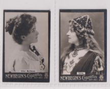 Cigarette cards, Newbegin, Actors & Actresses, two cards, Ethel Matthews & Sylva (gd) (2)