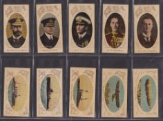 Cigarette cards, USA, BAT Plain back War Leaders & Scenes, 37 cards including Winston Churchill (