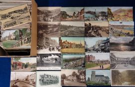 Postcards, UK Views, a selection of approx. 600 cards, RPs, printed and artist drawn, to include
