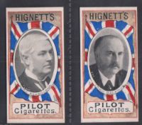 Cigarette cards, Hignett's, Cabinet 1900, two cards, Lord Ashbourne (very small mark to back o/w gd)