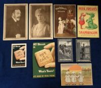 Trade advertising, Peel, Frean & Co, a selection of 9 items, Portraits of King George V & Queen
