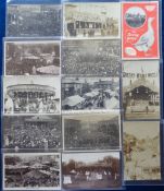 Postcards, Fairgrounds, a selection of 13 cards, with 11 RPs inc. proclamation of Lynn Mart 1908 (