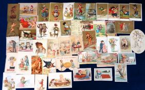 Trade cards, a collection of approx. 50 early, mostly, UK advertising cards, various subjects &