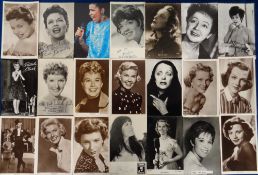 Postcards, Pop Singers, a selection of approx. 50 female pop stars of the 1950s to 1990s, inc. Eve