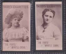 Cigarette cards, Taddy, Actresses, Collotype, 2 type cards, Miss Violet Cameron & Miss Mary