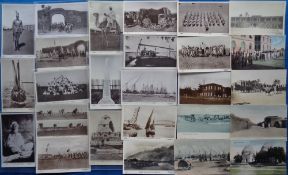 Postcards, Sudan, 45+ cards to include Native Market Omdurman, The Xth Sudanese Band, Camelman, Tent