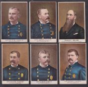 Cigarette cards, USA, Buchner, Police Inspectors & Captains and Chiefs of Fire Departments in