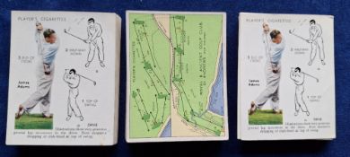 Cigarette cards, 3 sets, Players Championship Golf Courses, Golf (UK issue), Golf (Channel Island