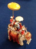 Britains Model Figures, Britains Delhi Durbar elephant complete with 4 figures together with 2 boxed